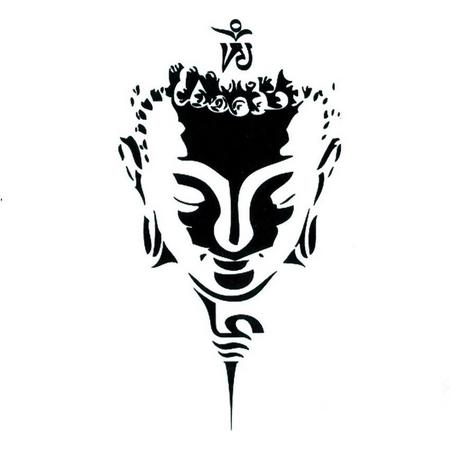 Wellness-House | Body Tattoo Buddha Shadow | Tijdelijke Tatoeage | Zen Tattoo | Buddha | Body Art